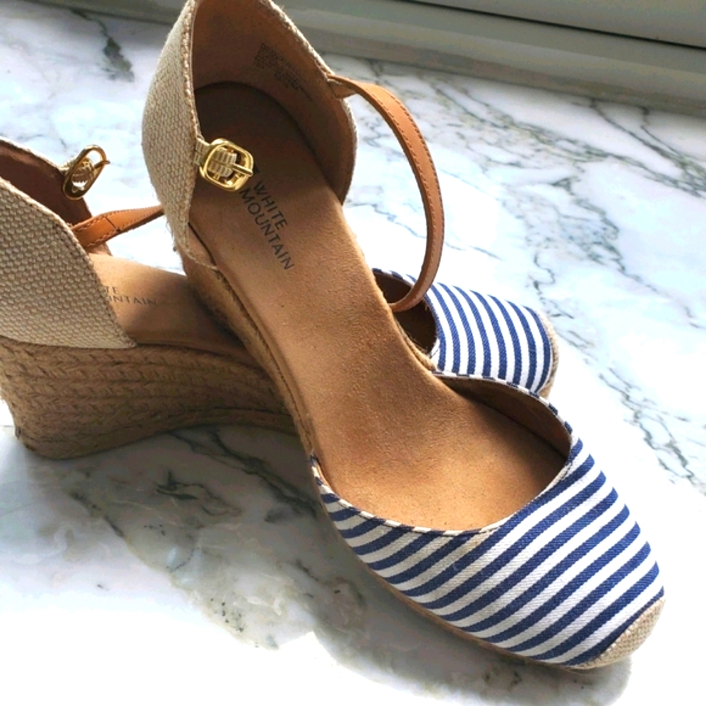 Like New- White Mountain Spardrilles Sandals